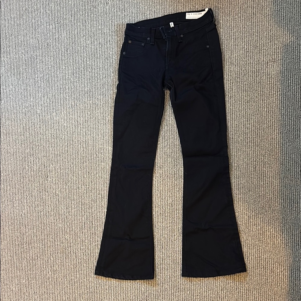 Rag & Bone Black Boot Cut Jeans